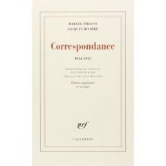 Correspondance 1914-1922 - Proust Marcel - Rivière Patrick
