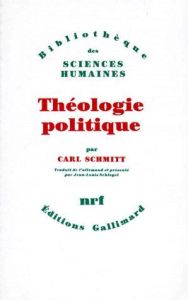Théologie politique. 1922, 1969 - Schmitt Carl