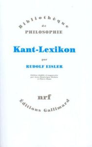Kant-Lexikon - Eisler Rudolf