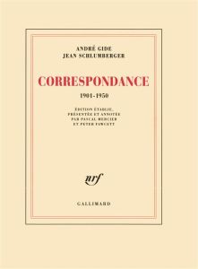 Correspondance. 1901-1950 - Gide André - Schlumberger Jean