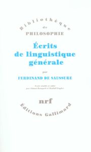 Ecrits de linguistique générale - Saussure Ferdinand de