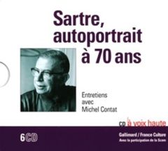 Sartre, autoportrait à 70 ans. 6 CD audio - Sartre Jean-Paul - Contat Michel