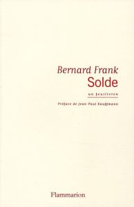 Solde - Frank Bernard - Kauffmann Jean-Paul