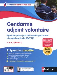 Gendarme adjoint volontaire - Tout en un - Intégrer la fonction publique - 2024/2025 - Mekbel Morad - Simonin Elisabeth - Joly Pascal - V