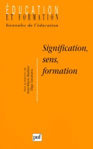 Signification, sens, formation - Barbier Jean-Marie