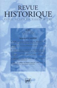 Revue historique N° 639, Juillet 2006 : Religion et société - Jacob Robert - Sineux Pierre - Gross Guillaume - J