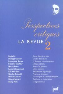 Perspectives critiques, La Revue N° 2 - Jaccard Roland - Lê Linda - Garnier Philippe - De