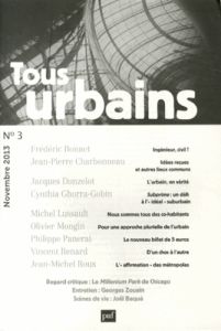 Tous urbains N° 3, Novembre 2013 - Bonnet Frédéric