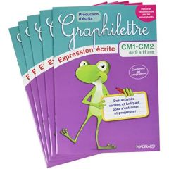 Lot Graphilettre Production d'écrits CM1 CM2. 4 exemplaires + 1 gratuit, Edition 2017 - Collioud-Marichallot Isabelle - Duhamel Pauline -