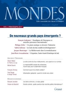 Mondes N° 6, Printemps 2011 : De nouveaux grands pays émergents ? Edition bilingue français-anglais - Godement François - Zeller Philippe - Gelézeau Val