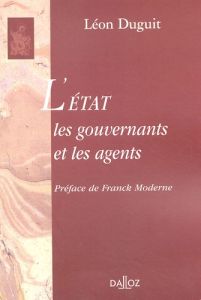 L'Etat les gouvernants et les agents - Duguit Léon - Moderne Franck