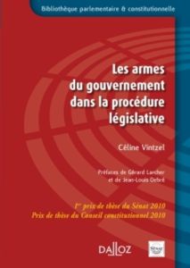 Les armes du gouvernement dans la procédure législative - Vintzel Céline - Larcher Gérard - Debré Jean-Louis