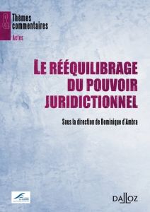 Le rééquilibrage du pouvoir juridictionnel - Ambra Dominique d' - Martens Paul - Benoît-Rohmer