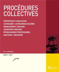 Procédures collectives. Edition 2020-2021 - Lienhard Alain
