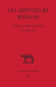 Commentaire anonyme sur Frontin - Guillaumin Jean-Yves - Ferrary Jean-Louis