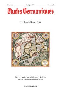 Etudes Germaniques N° 290, 2/2018 : Le boréalisme 2.0 - Briens Sylvain - Stahl Pierre-Brice - Jamet Raphaë