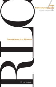 Revue de littérature comparée N° 376, octobre-décembre 2020 : Comparatismes de la différence - Brunel Pierre - Gély Véronique - Pageaux Daniel-He