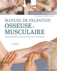 Manuel de palpation osseuse et musculaire. Points gâchettes, zones de projection et étirements, 3e é - Muscolino Joseph E. - Pillu Michel
