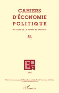 Cahiers d'économie politique N° 54/2008 - Aréna Richard - Assous Michaël - Gamel Claude - Po