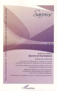 Savoirs N° 22, 2010 : Genre et formation - Fernagu-Oudet Solveig