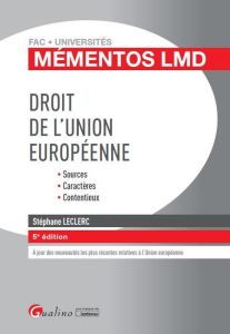 Droit de l'union Européenne / Fac - Universités - Leclerc Stéphane