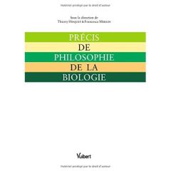 Précis de philosophie de la biologie - Hoquet Thierry - Merlin Francesca