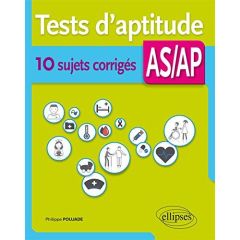 Tests d'aptitude IFAP. 10 sujets corrigés - Poujade Philippe