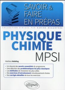 Physique chimie mpsi - Hebding Mathieu