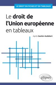 Le droit de l'Union européenne en tableaux - Gautier-Audebert Agnès