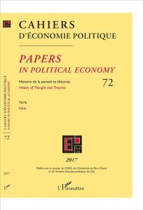 Cahiers d'économie politique N° 72/2017 : Varia - Mardellat Patrick