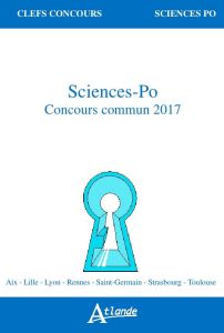 Sciences-Po, concours commun. La sécurité %3B La mémoire, Edition 2017 - Bazin Anne - Passard Cédric - Crézé Ronan - Duchai