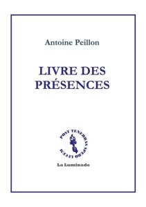 Livre des présences - Peillon Antoine