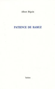 Patience de Ramuz - Béguin Albert