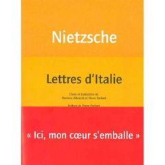 Lettres d'Italie - Nietzsche Friedrich - Parlant Pierre - Albrecht Fl
