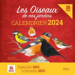 Calendrier les oiseaux de France. Edition 2024 - Saint-Do Hélène de