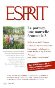 Esprit N° 416, Juillet 2015 : Le partage, une nouvelle économie ? - Bujon Anne-Lorraine