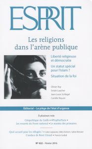 Esprit N° 422, Février 2016 : Les religions dans l'arène publique - Bujon Anne-Lorraine