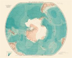 Les régions antarctiques. 68 x 85 cm, Edition bilingue français-anglais - STANFORD EDWARD