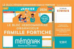 Le Bloc hebdomadaire organiseur Famille Fortiche. Edition 2024 - XXX