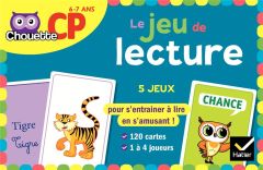 Le jeu de lecture CP. 5 jeux pour s'entraîner à lire en s'amusnt ! 120 cartes - Amram Nicole - Grison Stéphanie - Siroy Adrien - T