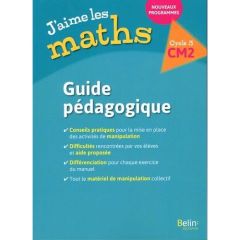 J'aime les maths CM2. Guide pédagogique, Edition 2017 - Rzanny Frédéric - Bourreau Sophie - Ferro Paulo -