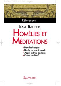 HOMELIES ET MEDITATIONS - RAHNER, KARL S.J.,