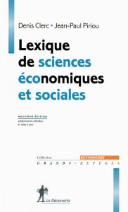 Lexique de sciences économiques et sociales. 9e édition revue et corrigée - Piriou Jean-Paul - Clerc Denis