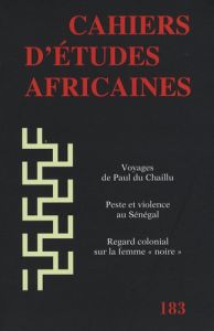 Cahiers d'études africaines N° 183 - Amselle Jean-Loup