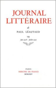 JOURNAL LITTERAIRE - VOL07 - 1928-1929 - LEAUTAUD PAUL