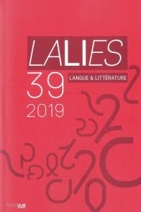 Lalies N° 39/2019 : Evian-les-Bains, 20-24 août 2018 - Fleck Frédérique - Boulay Bérenger - Christol Alai