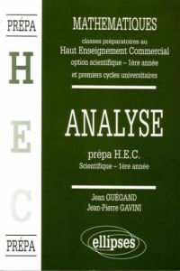 MATHS ANALYSE PREPA H E C - Guégand Jean