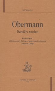 OBERMANN. DERNIERE VERSION. - SENANCOUR