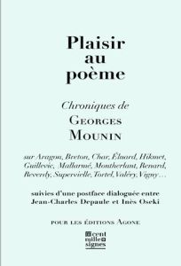 Plaisir au poème - Mounin Georges - Depaule Jean-Charles - Oseki-Dépr