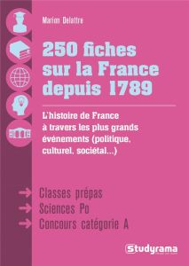 250 fiches sur la France depuis 1789 - Delattre Marion